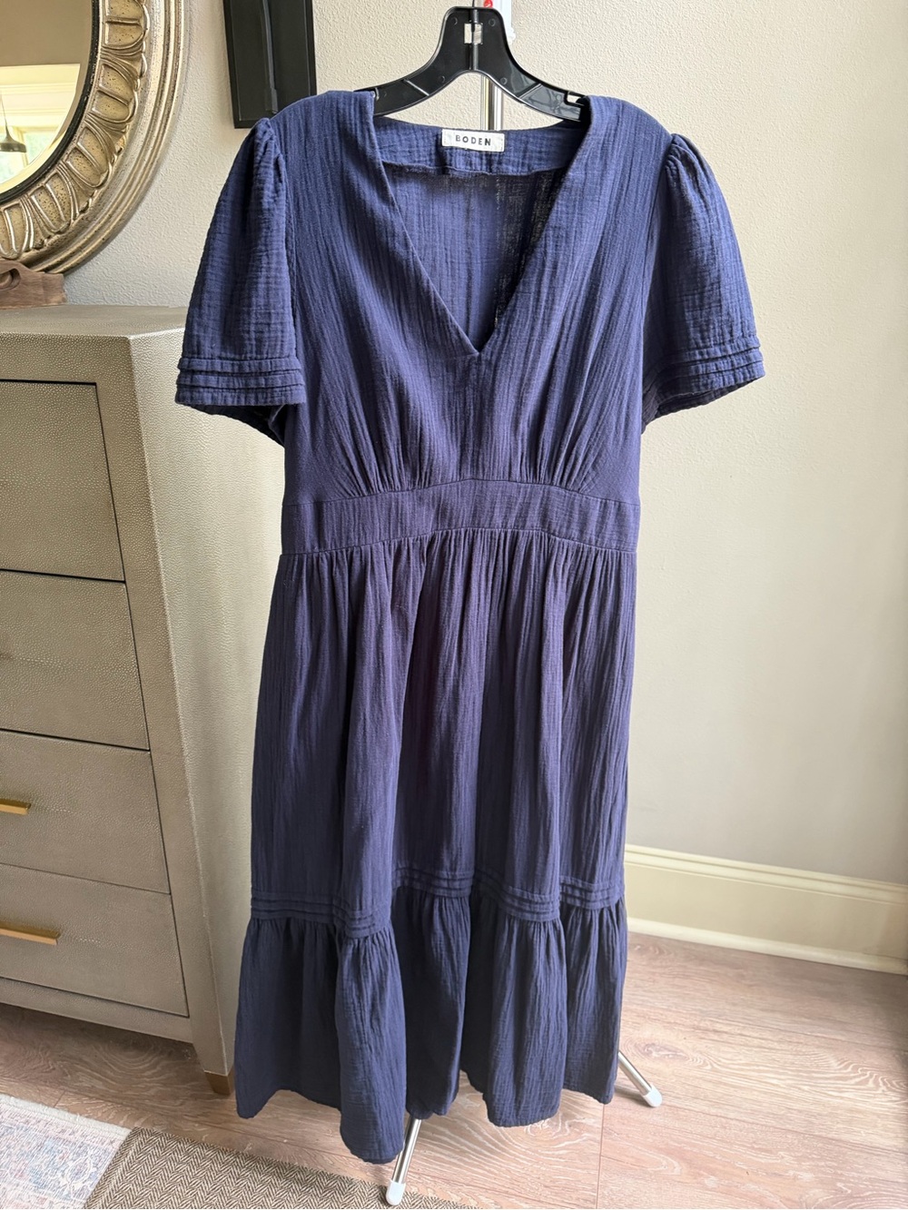Boden Eve Double Cloth Midi Dress
